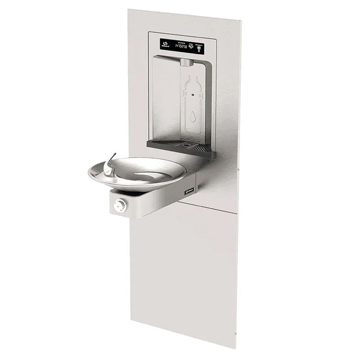 Haws 1001HSA RIVIVE™ – ADA Wall-Mounted Recessed Bottle Filler with Drinking Fountain - The Fountain Direct