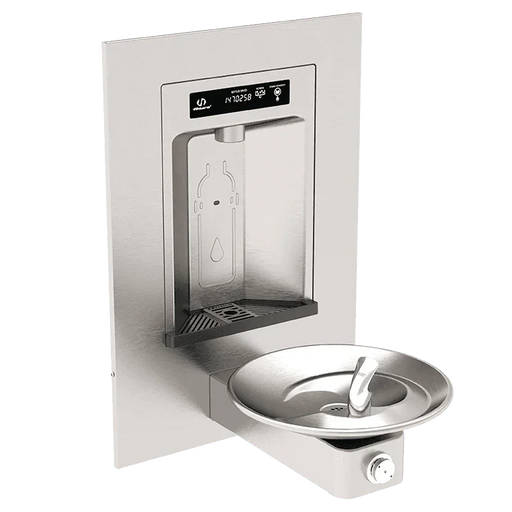Haws 1001HS RIVIVE™ – ADA Wall-Mounted Bottle Filler and Drinking Fountain, Vandal-Resistant - The Fountain Direct