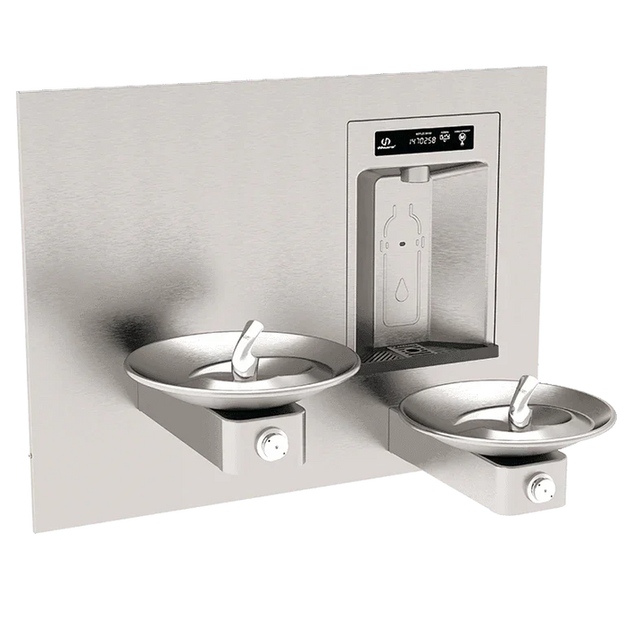 Haws 1011HS RIVIVE™ – ADA Wall-Mounted Recessed Bottle Filler with Drinking Fountains, Filtered - The Fountain Direct