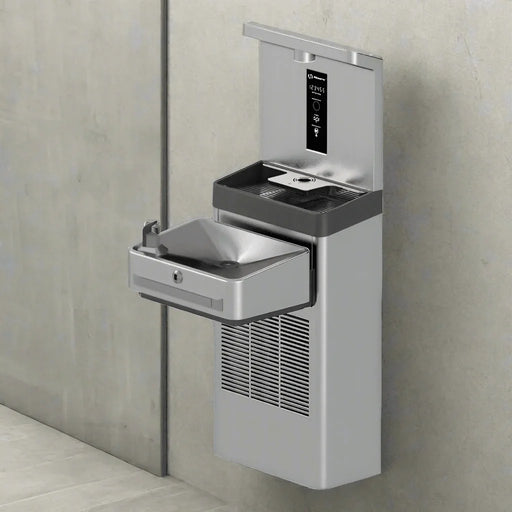 Haws 1211SH Wall Mount Indoor ADA Motion Activated Water Cooler and Bottle Filler - The Fountain Direct
