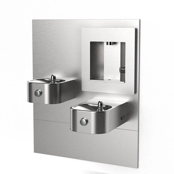 Elkay EZLMSN-EDFPVM217DK ezH2O® Mechanical Bottle Filling Station with Bi-Level Soft Sides® Fountain - The Fountain Direct