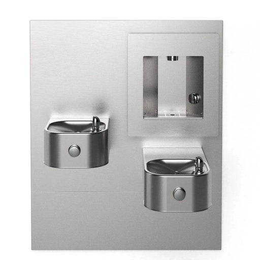 Elkay EZLMSN-EDFPVM217DK ezH2O® Mechanical Bottle Filling Station with Bi-Level Soft Sides® Fountain - The Fountain Direct