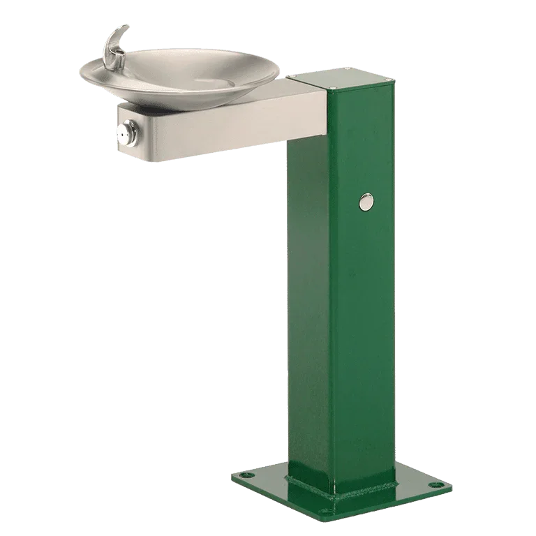 Haws 3377 ADA Vandal-Resistant Outdoor Pedestal Drinking Fountain - The Fountain Direct
