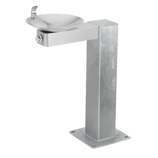 Haws 3377G ADA Vandal-Resistant Outdoor Pedestal Drinking Fountain - The Fountain Direct