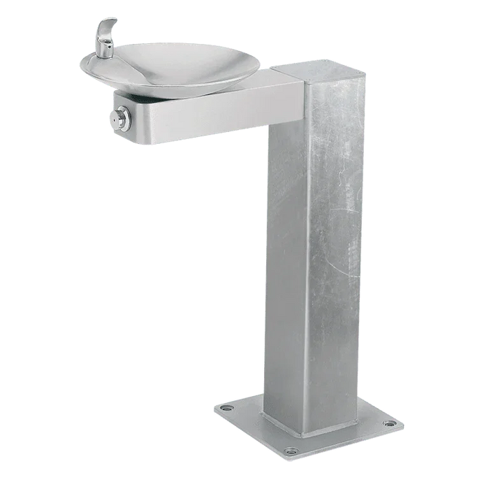 Haws 3377G ADA Vandal-Resistant Outdoor Pedestal Drinking Fountain - The Fountain Direct