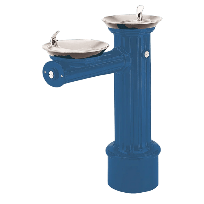 Haws 3511 ADA Antique Style Dual-Basin Outdoor Pedestal Drinking Fountain – Cast Aluminum & Stainless Steel - The Fountain Direct