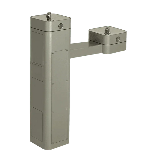 Haws 3602F ADA Outdoor Vandal-Resistant Filtered Stainless Steel Pedestal Fountain - The Fountain Direct