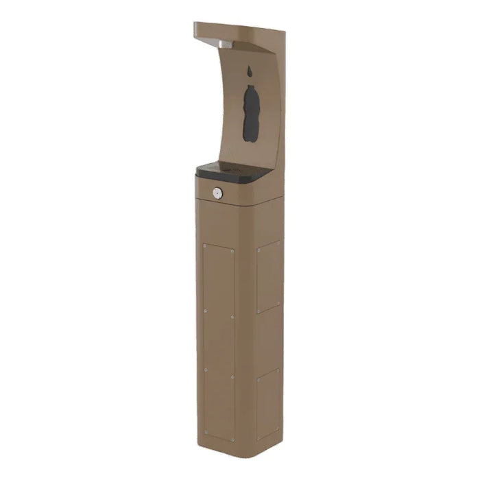 Haws 3610F ADA Outdoor Vandal-Resistant Stainless Steel Filtered Bottle Filler - The Fountain Direct