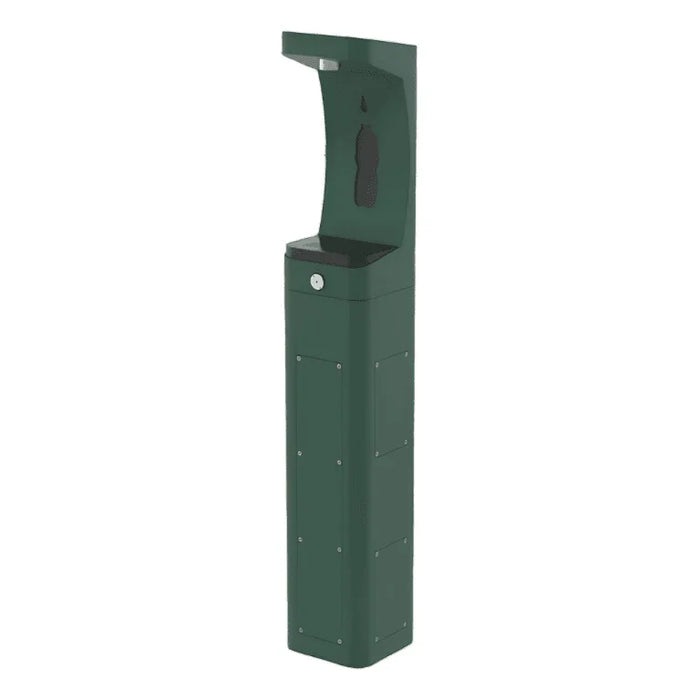 Haws 3610 ADA Outdoor Vandal-Resistant Stainless Steel Pedestal Bottle Filler - The Fountain Direct