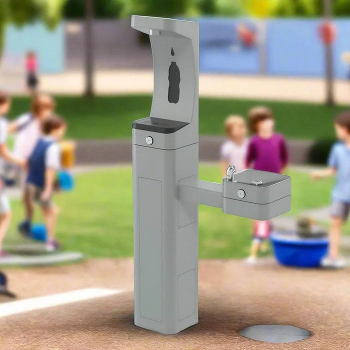 Haws 3611F ADA Vandal-Resistant Outdoor Bottle Filler and Drinking Fountain – Filtered - The Fountain Direct