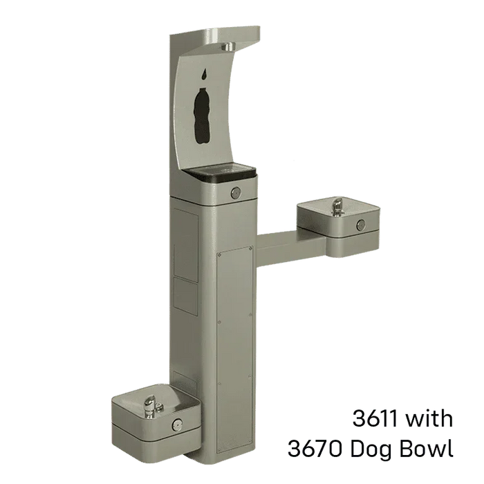 Haws 3611F ADA Vandal-Resistant Outdoor Bottle Filler and Drinking Fountain – Filtered - The Fountain Direct