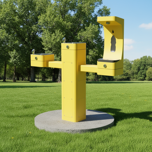 Haws 3612BFA ADA Outdoor Stainless Steel Bottle Filler and Dual Fountain - The Fountain Direct