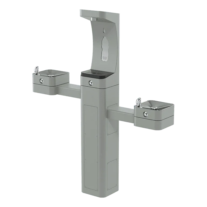 Haws 3612FR ADA Freeze-Resistant Outdoor Bottle Filler and Drinking Fountain – Vandal-Resistant - The Fountain Direct
