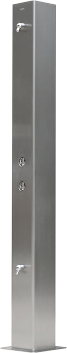 Global Industrial™ 84"H Outdoor Water Shower – Dual Nozzles, Heavy-Duty – 670434 - The Fountain Direct