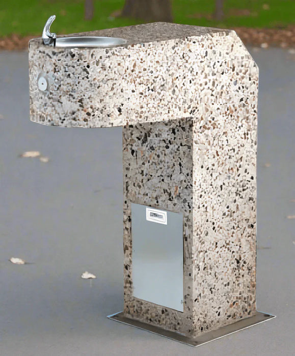 Stern-Williams APF-3500 Dual Pedestal Concrete Drinking Fountain – Vandal-Resistant - The Fountain Direct