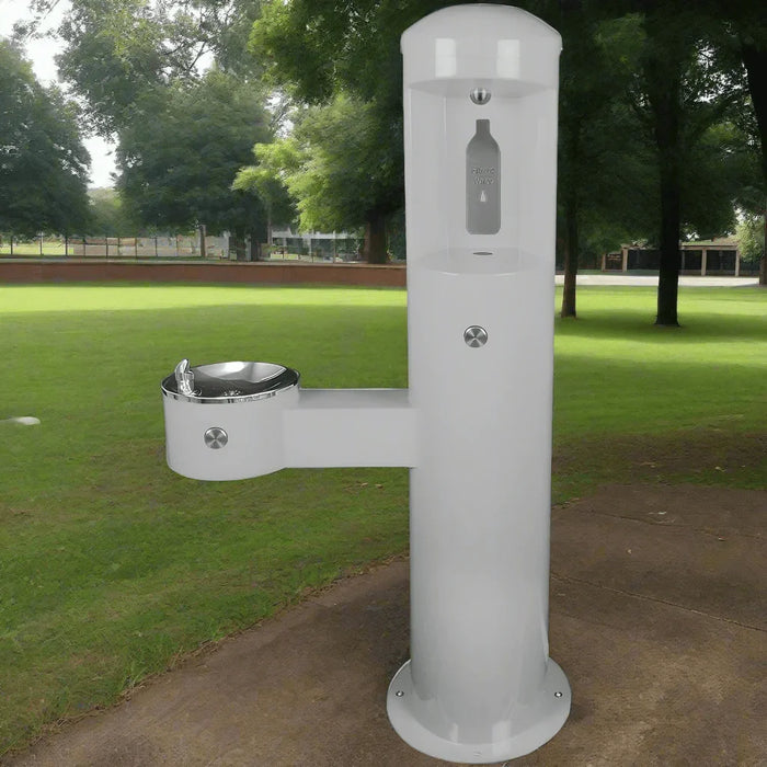 Willoughby CWBF-2FA-CHD Outdoor Bottle Filler For Parks & ADA Drinking Fountain – Front-Access Design - The Fountain Direct