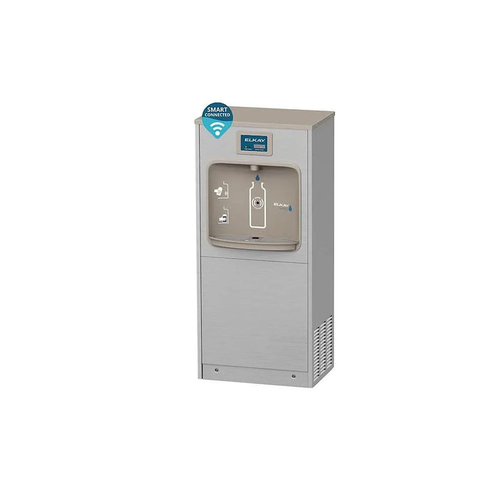 Elkay DSSBF8SP-W1 ezH2O® Floor Standing Bottle Filling Station with Filter, Refrigerated - The Fountain Direct