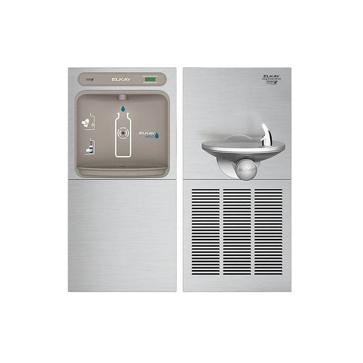 Elkay EZWS-SFGRN8K ezH2O® Bottle Filling Station with SwirlFlo® Fountain, Refrigerated - The Fountain Direct