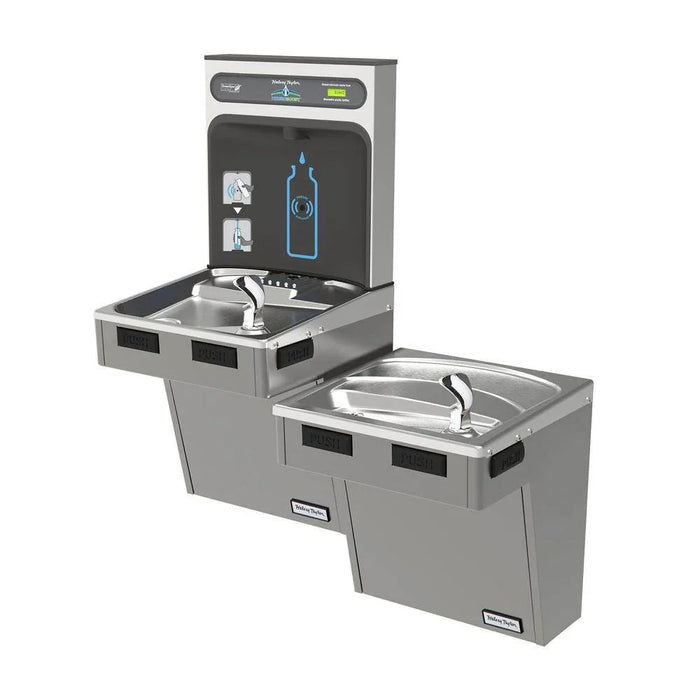 Halsey Taylor HTHB-HAC8BLPV-NF HydroBoost Bottle Filling Station with Bi-Level ADA Cooler – Refrigerated - The Fountain Direct