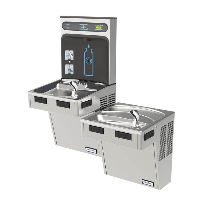 Halsey Taylor HTHB-HAC8BLSS-WF Bottle Filling Station with Cooler – Filtered – Refrigerated – Indoor - The Fountain Direct
