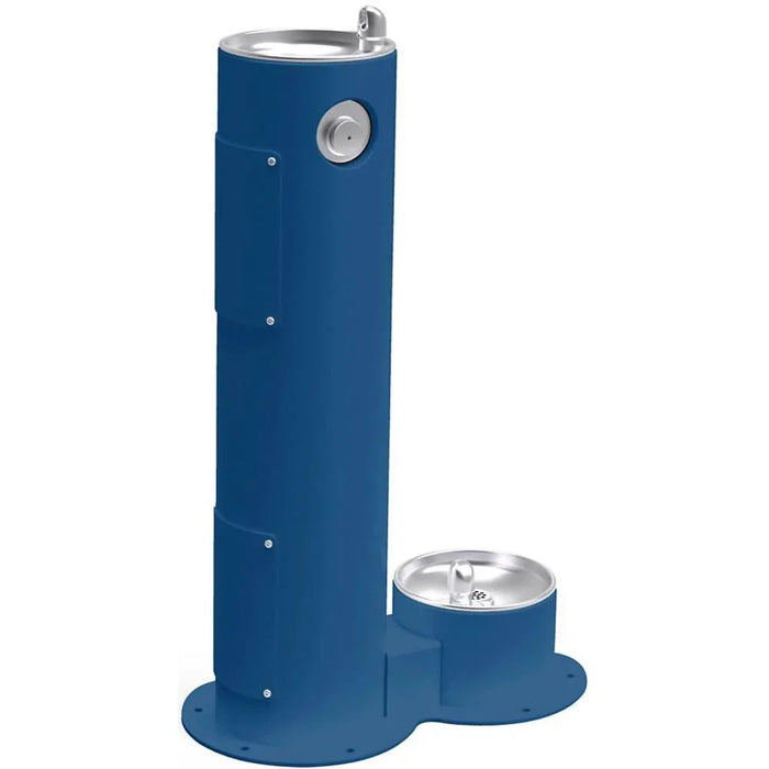 Elkay LK4400DBEVG Outdoor Pedestal Drinking Fountain with Pet Bowl - The Fountain Direct