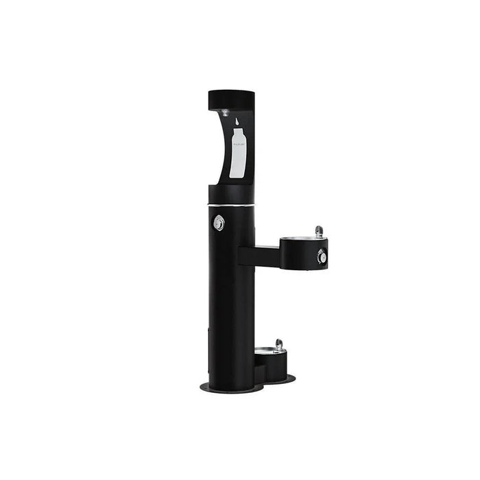 Elkay LK4420BF1UDBFRKEVG ezH2O® Bi-Level Pedestal Bottle Filling Station with Pet Fountain - The Fountain Direct