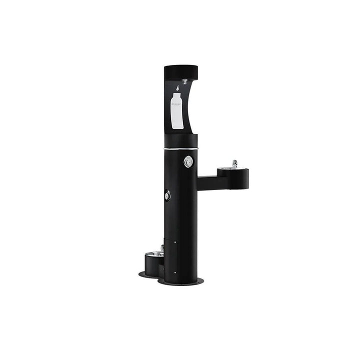 Elkay LK4420BF1UDBFRKEVG ezH2O® Bi-Level Pedestal Bottle Filling Station with Pet Fountain - The Fountain Direct