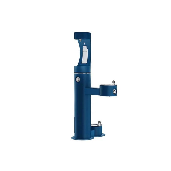 Elkay LK4420BF1UDBFRKEVG ezH2O® Bi-Level Pedestal Bottle Filling Station with Pet Fountain - The Fountain Direct