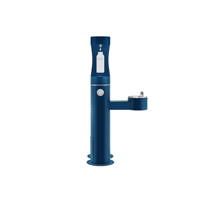 Elkay LK4420BF1UDBFRKEVG ezH2O® Bi-Level Pedestal Bottle Filling Station with Pet Fountain - The Fountain Direct
