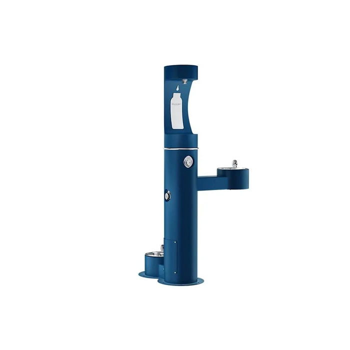 Elkay LK4420BF1UDBFRKEVG ezH2O® Bi-Level Pedestal Bottle Filling Station with Pet Fountain - The Fountain Direct