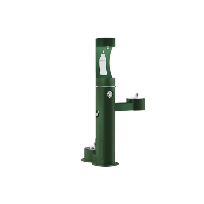 Elkay LK4420BF1UDBFRKEVG ezH2O® Bi-Level Pedestal Bottle Filling Station with Pet Fountain - The Fountain Direct