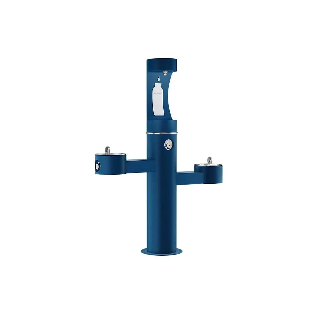 Elkay LK4430BF1UFRKEVG Outdoor Tri-Level Bottle Filling Station โ Freeze-Resistant - The Fountain Direct