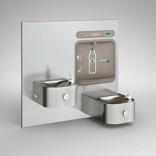 Elkay LZWS-EDFP217K Stainless Steel ezH2O In-Wall Drinking Fountain with Bottle Filler – Filtered - The Fountain Direct