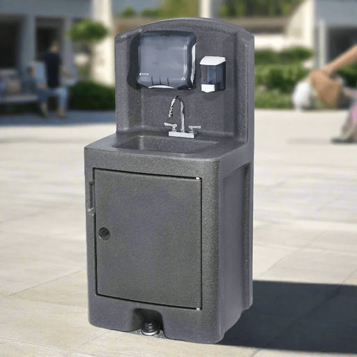 Crown Verity CV-PHS-5C Economy Compact Portable Hand Sink – Mobile Hand Washing Station – Cold Water Only - The Fountain Direct