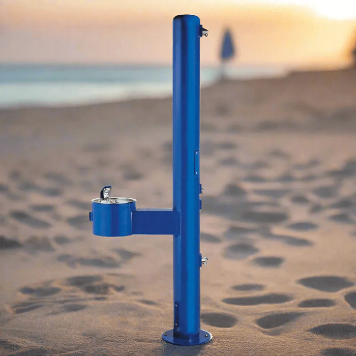 Stern-Williams 6600 Outdoor Water Drinking Fountain with Public Shower & Foot Spray – ADA Compliant - The Fountain Direct