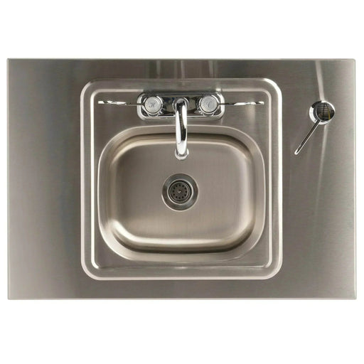 Ozark River Elite PRO 1 Portable Hot Water Handwashing Sink with Splash Guard – White Finish, Stainless Steel Cabinet, NSF Certified & ADA Compliant - The Fountain Direct