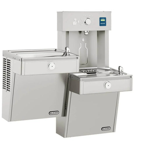 Elkay VRCTL8WSK Stainless Steel ezH2O Bottle Filling Station with Bi-Level Cooler – ADA Compliant – Indoor/Outdoor - The Fountain Direct