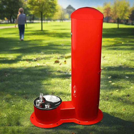 Willoughby WODF-1-PET Outdoor Stainless Steel Pet Drinking Fountain with Hose Bibb and Hanger - The Fountain Direct