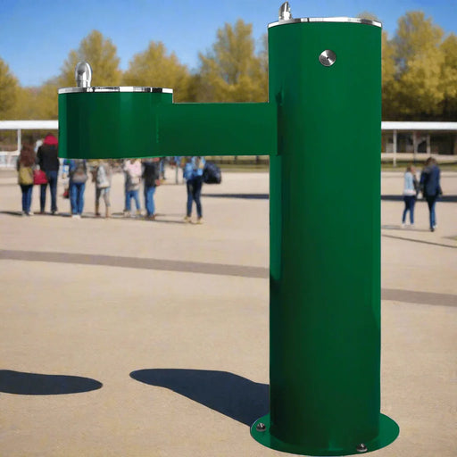 Willoughby WODF-2-HC Two-Station Stainless Steel Outdoor Water Drinking Fountain – ADA Compliant - The Fountain Direct