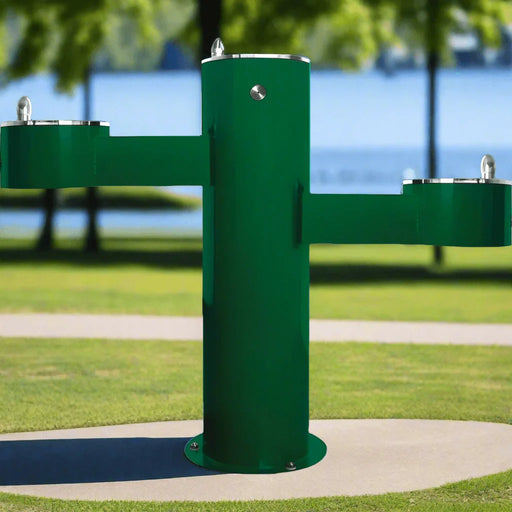 Willoughby WODF-3-HC-CHD Three-Station Stainless Steel Outdoor Water Drinking Fountain - The Fountain Direct
