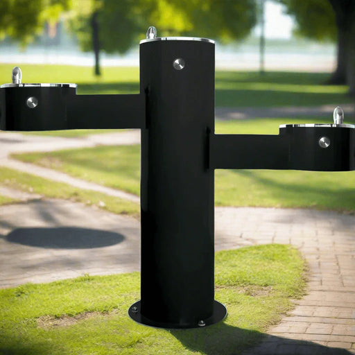 Willoughby WODF-3FA-HC-CHD Outdoor Three-Station Drinking Fountain – ADA Compliant – Vandal-Resistant - The Fountain Direct