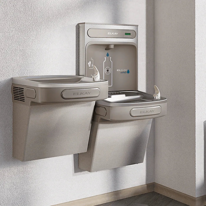 Elkay EZSTL8WSLK eZH2O Bottle Filling Station with Bi-Level ADA Cooler – Refrigerated - The Fountain Direct