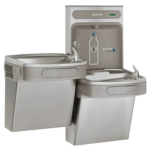 Elkay EZSTLDDWSSK ezH2O® Bi-Level Wall-Mounted Bottle Filling Station with Water Cooler - The Fountain Direct