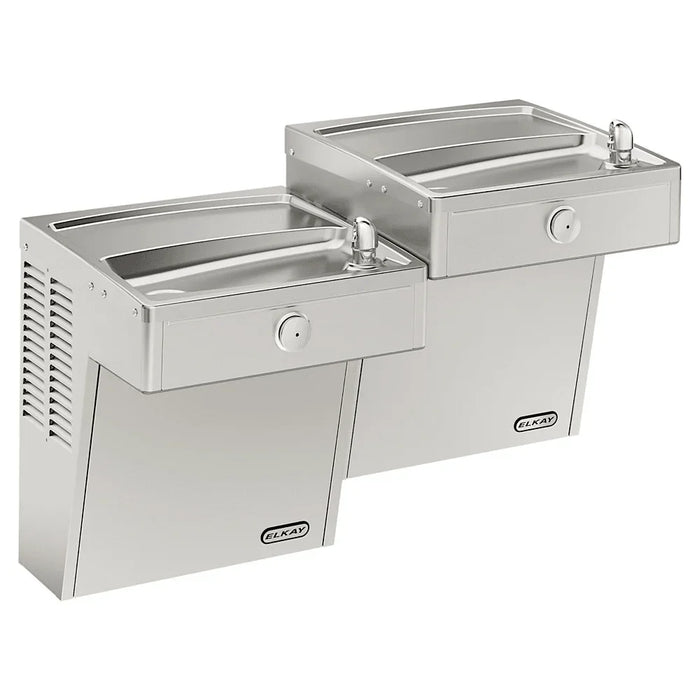Elkay VRCTLR8SC Bi-Level Wall Mount ADA Cooler ā Non-Filtered, Refrigerated - The Fountain Direct