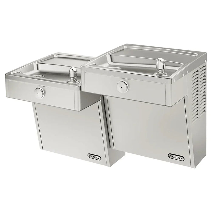 Elkay VRCTLR8SC Bi-Level Wall Mount ADA Cooler ā Non-Filtered, Refrigerated - The Fountain Direct