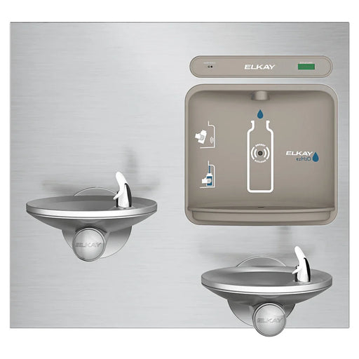 Elkay LZWS-EDFPBM117K Stainless Steel ezH2O Bi-Level Water Drinking Fountain with Bottle Filling Station – Filtered - The Fountain Direct