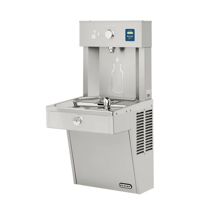 Elkay LVRC8WSK Stainless Steel Bottle Filling Station with Single Cooler – Filtered – Refrigerated - The Fountain Direct