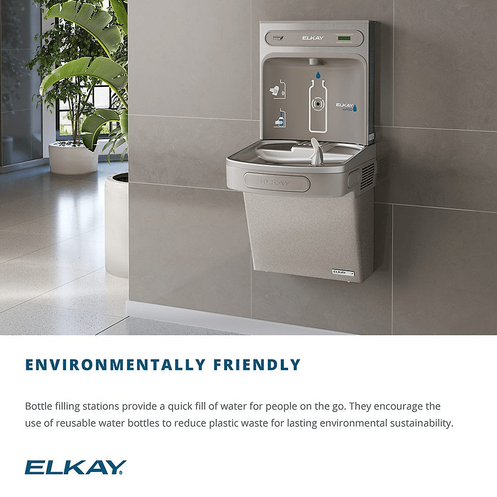Elkay EZS8WSSK EZH2O® Hands-Free Bottle Filling Station & Cooler – Filtered, 8 GPH Chilled & ADA Compliant - The Fountain Direct