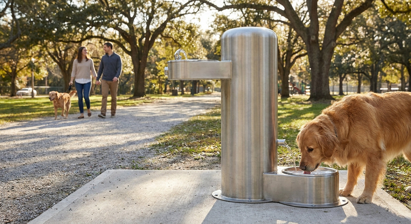 Best vandal resistant pet water fountain for public parks