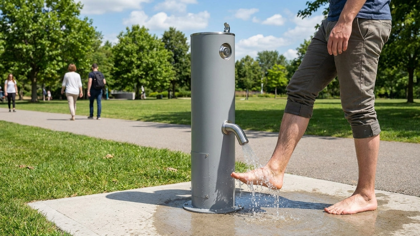 Best cold-water foot shower for outdoor public areas